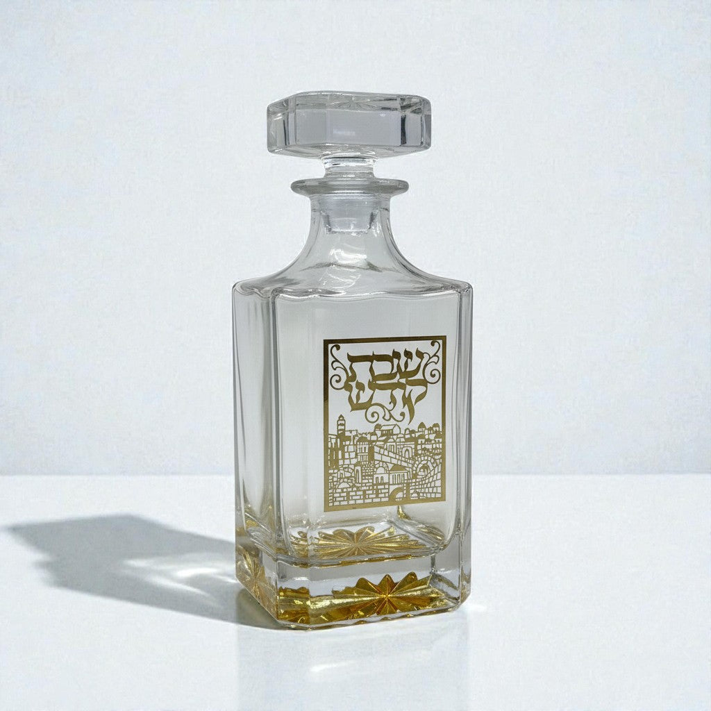 בקבוק יין קריסטל - פלקטה ירושלים