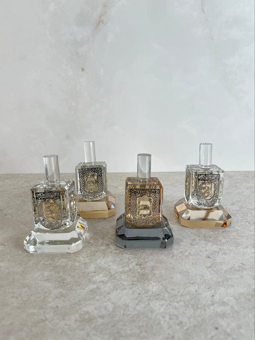 סביבון - שקוף עם בסיס זהב